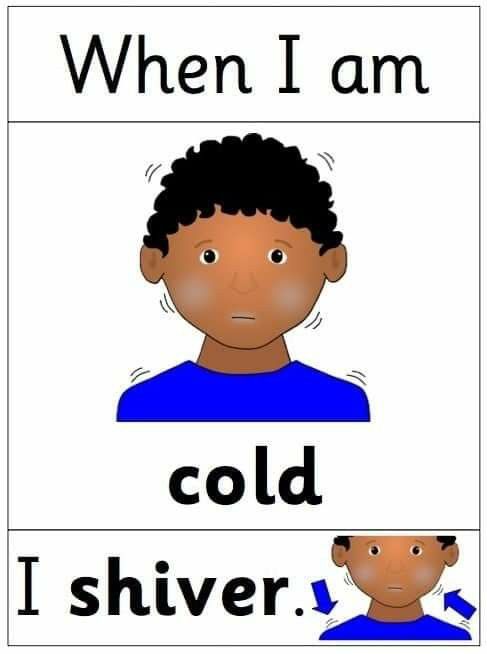 <p>when I am cold, I shiver</p>