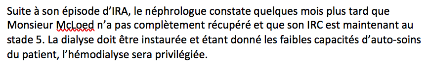 <p>Quels sont les désavantages spécifiques de ce traitement?</p><p>____________________</p><p>A Il nécessite un équipement plus complexe</p><p>B Il peut aggraver la dyslipidémie</p><p>C Il augmente les risques de péritonite bactérienne</p><p>D Il occasionne des pertes de sang additionnelles qui aggravent l’anémie</p><p>E Il nécessite une intervention chirurgicale pour la mise en place du cathérer</p><p>F Il peut occasionner des problèmes d’hypotension durant les traitements</p>
