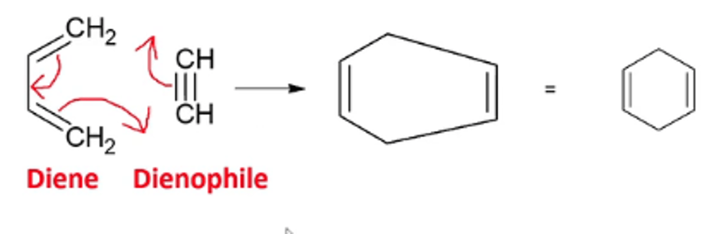 <p>you get a ring with two opposing double bonds</p>