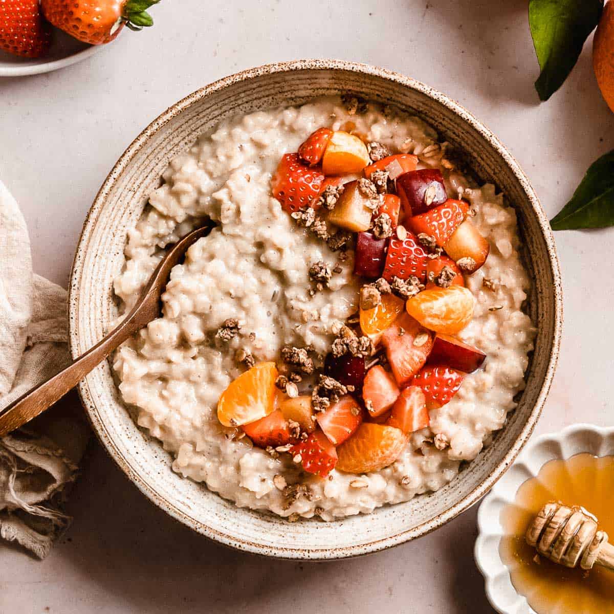 <p>oatmeal</p>