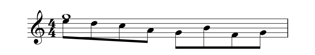 <p><span>1 voice moves, other doesn’t</span></p>