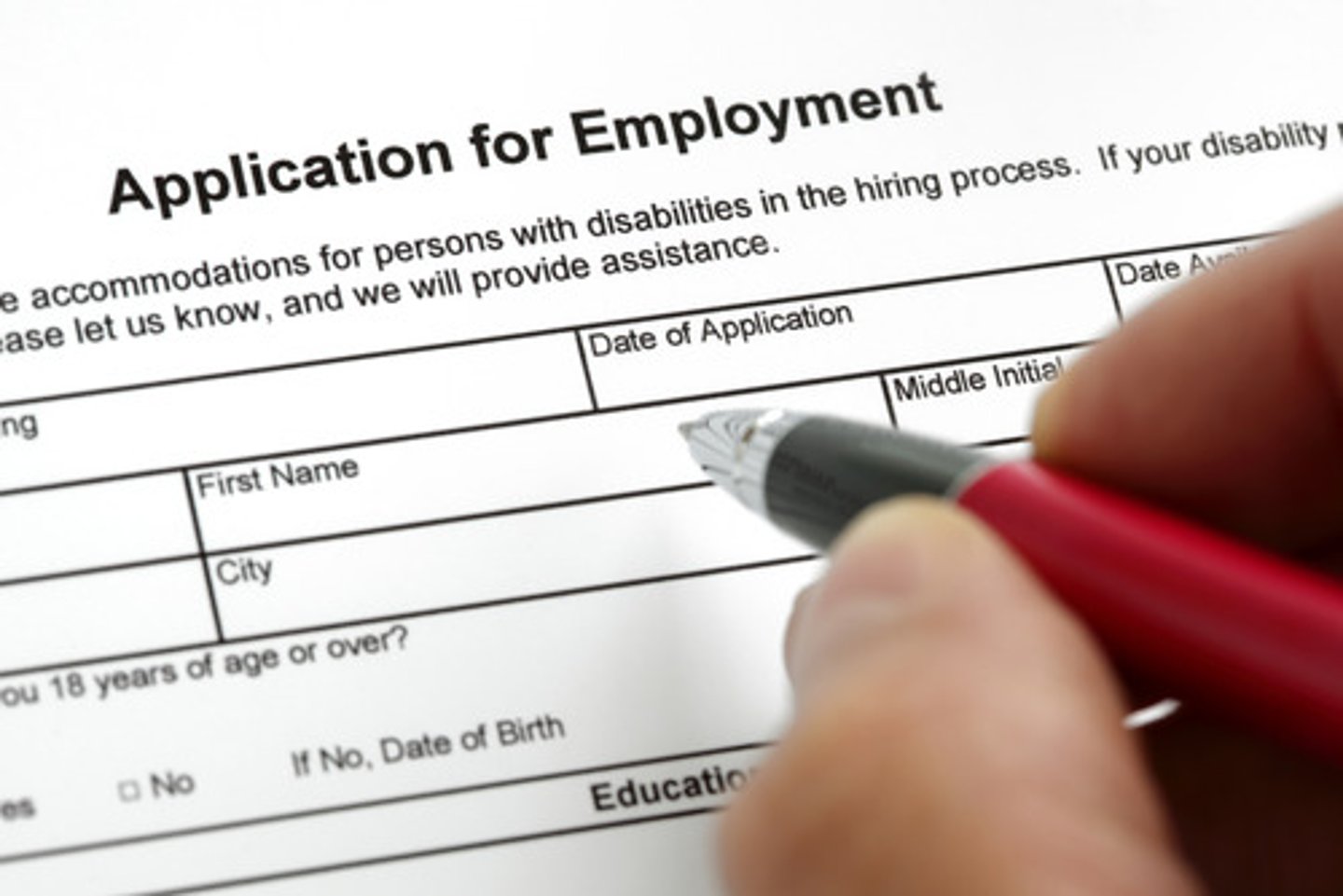 <p>to fill out an application</p>