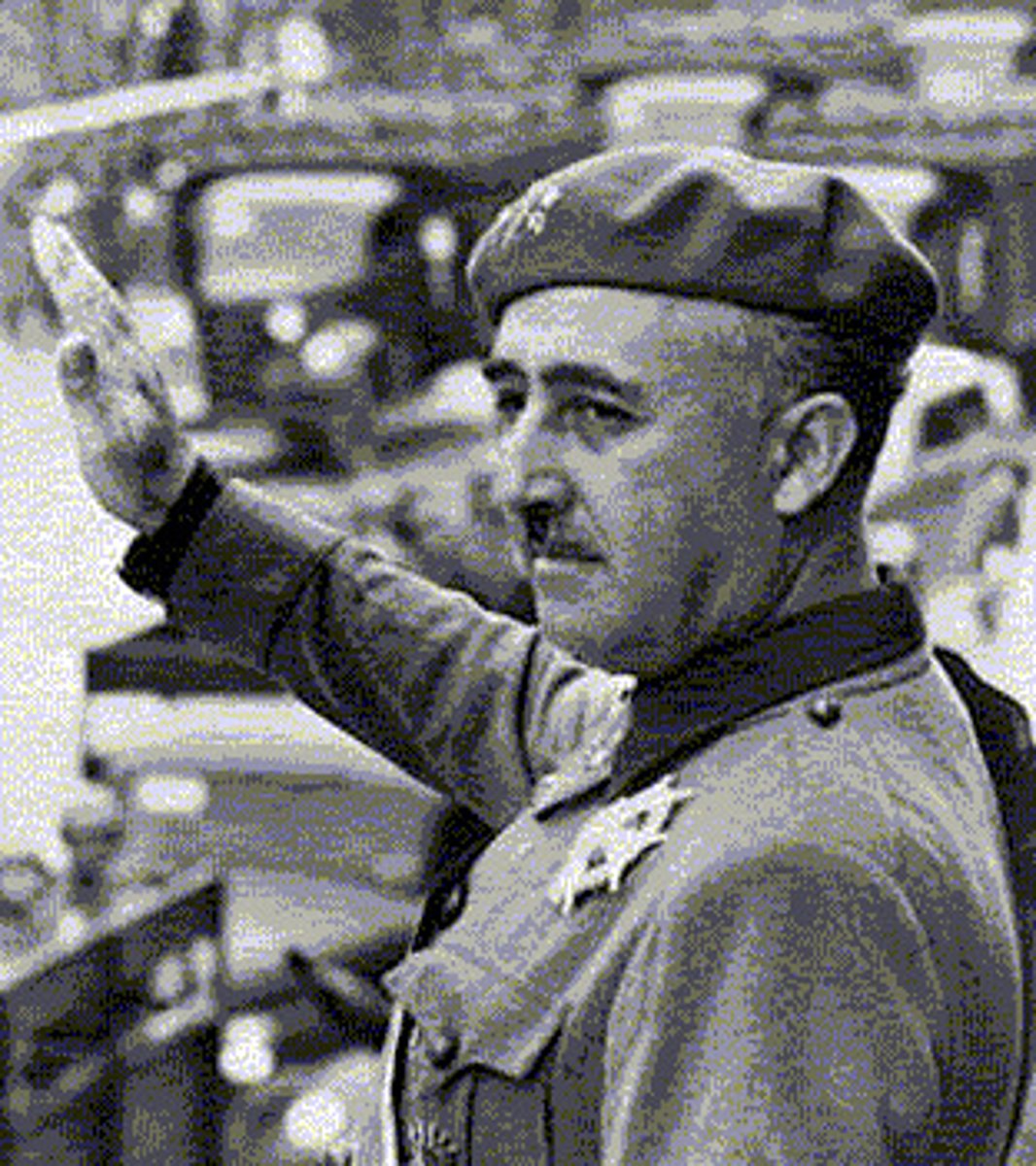 <p>Fascist leader of the Spanish revolution, helped by Hitler and Mussolini</p>