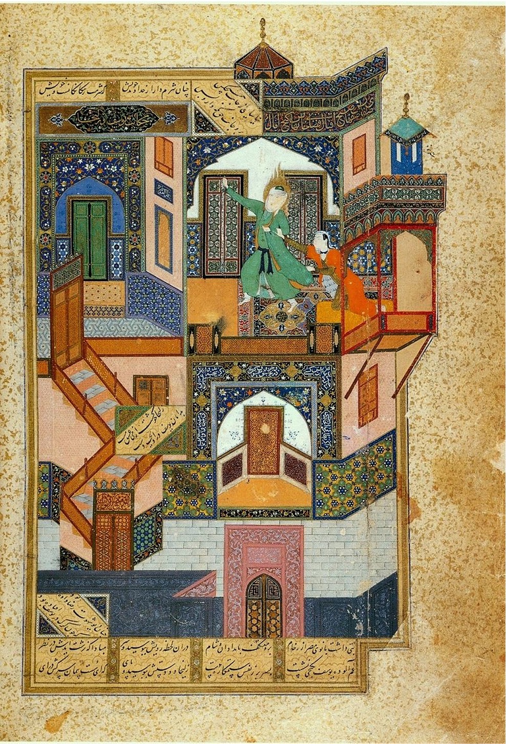 <p><span style="font-size: medium">Bihzad</span>, <em>The Seduction of Yusuf, </em>(<em>Bustan</em>), Herat (Afghanistan), 1488</p>