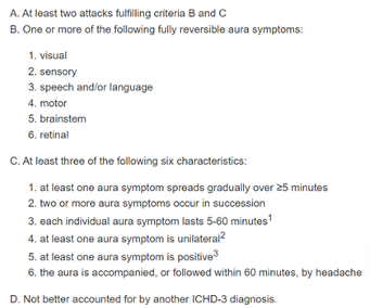 <p>Buildup for the migraine - <strong>recurrent</strong> attacks, symptoms build up followed by headache/migraine</p><p>Management: Sleep, hydrate, drugs, exercise, diet, lifestyle</p>