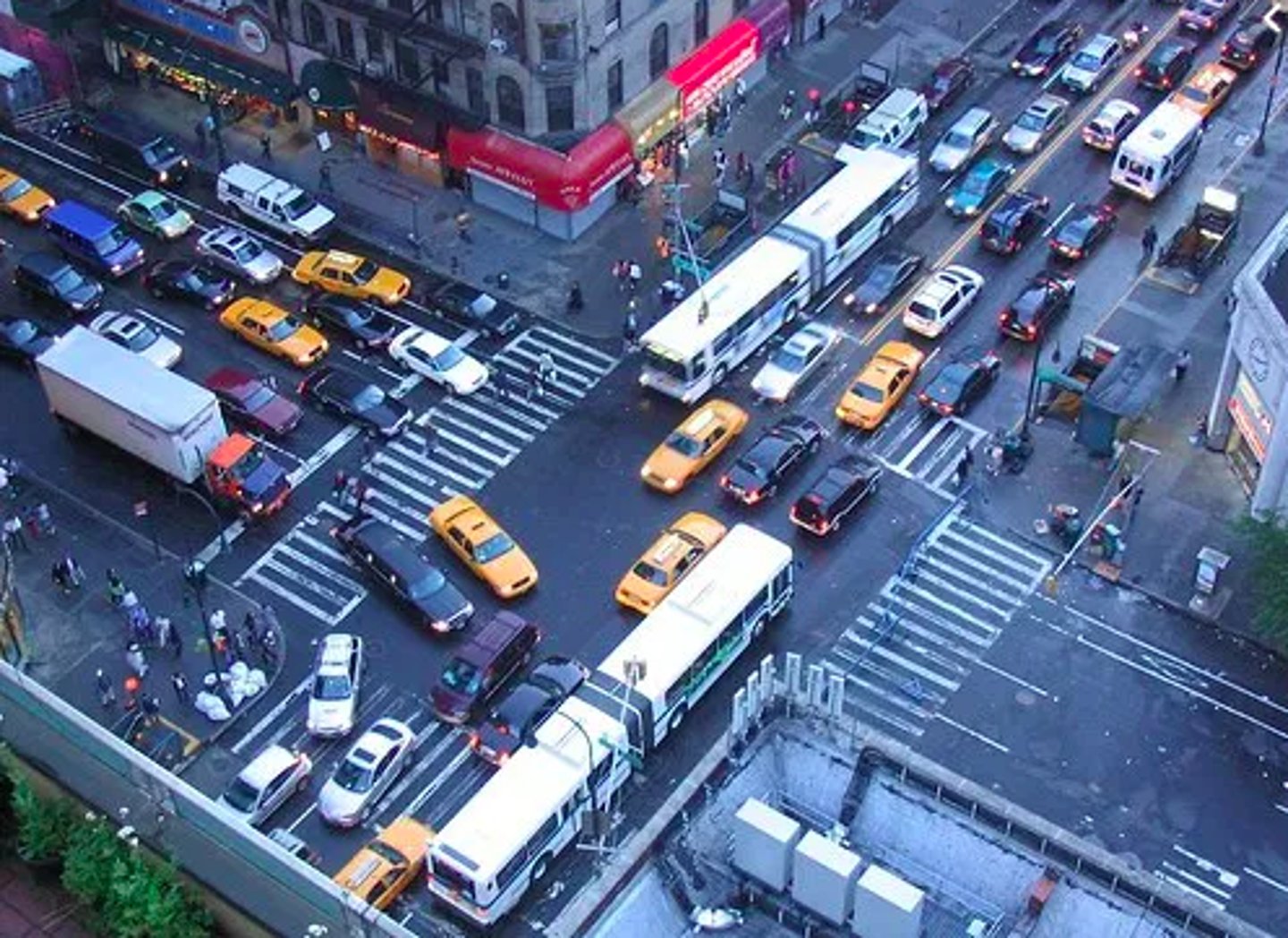 <p>When drivers are prohibited from entering any intersection during heavy traffic unless there is enough room for their vehicle to fit without blocking the passage of other vehicles or pedestrians</p>