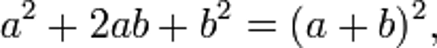 <p>A polynomial with three terms</p>