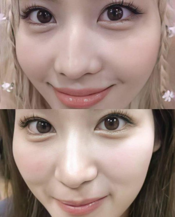 <p>momo + sana. which is which</p>