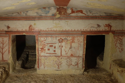 <p>What is this called, when was it made, and what was it made of? What is its style/architectural significance? What is the scene depicted on top and bottom?</p>