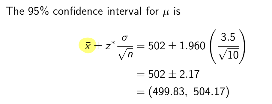 <ol><li><p>Statement of level of significance</p></li></ol><ul><li><p><span>Let α = 0.05</span></p></li></ul><ol start="2"><li><p>Statement of hypotheses</p></li></ol><ul><li><p><span>H0 : µ = 500 vs Ha : µ ≠ 500</span></p></li></ul><ol start="3"><li><p>Statement of decision rule:</p></li></ol><ul><li><p><span>Reject H0 if µ0 = 500 is not in the 95% confidence interval for µ</span></p></li></ul><ol start="4"><li><p>Calculation of 100(1≤ α)% confidence interval</p></li></ol><ul><li><p><span>The 95% confidence interval for µ is</span></p></li></ul><ol start="5"><li><p>Conclusion</p></li></ol><ul><li><p><span>Since µ0 = 500 falls within the 95% confidence interval, we fail to reject H0. At the 5% level of significance, we have insufficient evidence that the true mean volume of all bottles in the shipment differs from 500 ml.</span></p></li></ul><p></p>