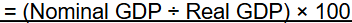 <p><span style="background-color: transparent;"><span>An average of current prices expressed as a percentage of </span><strong><span>base-year prices</span></strong><span>.</span></span></p>