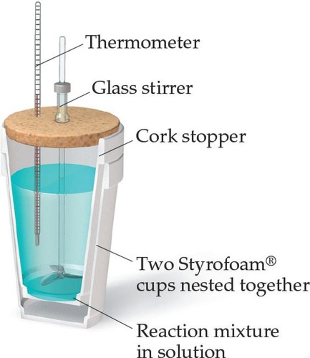 <p>Calorimetry measures heat flow during a chemical reaction.</p>