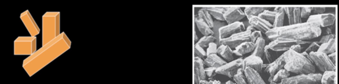 <p>Stone</p><p>Uniform, dense particle</p>