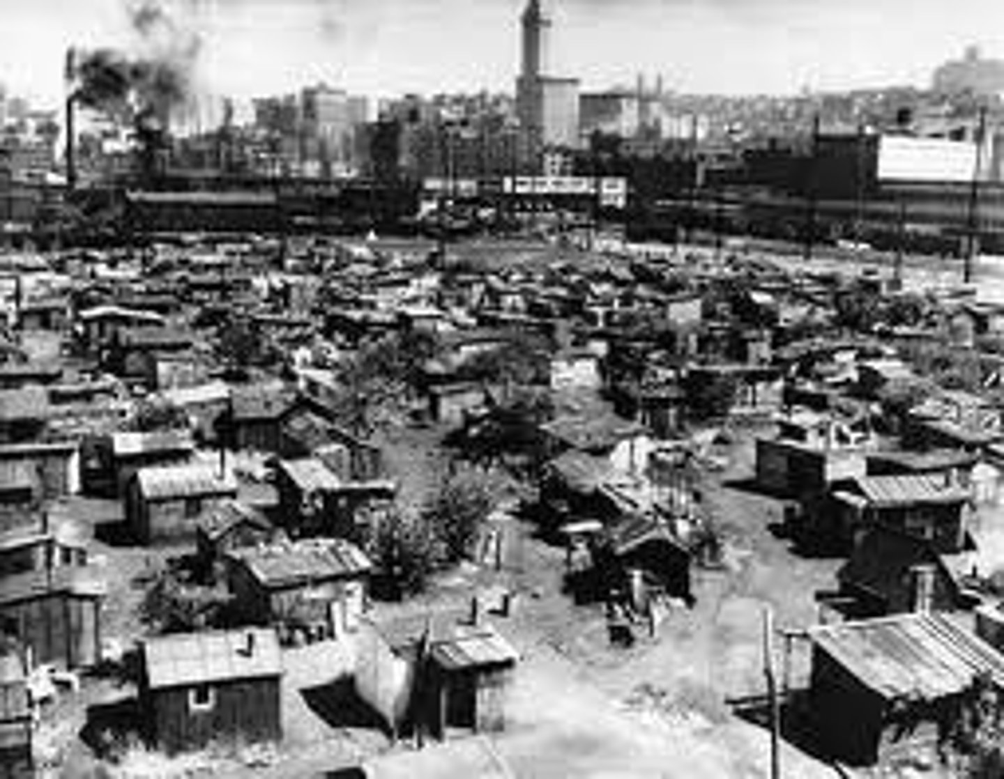 <p>Depression-era shantytowns, named after the president whom many blamed for their financial distress</p>
