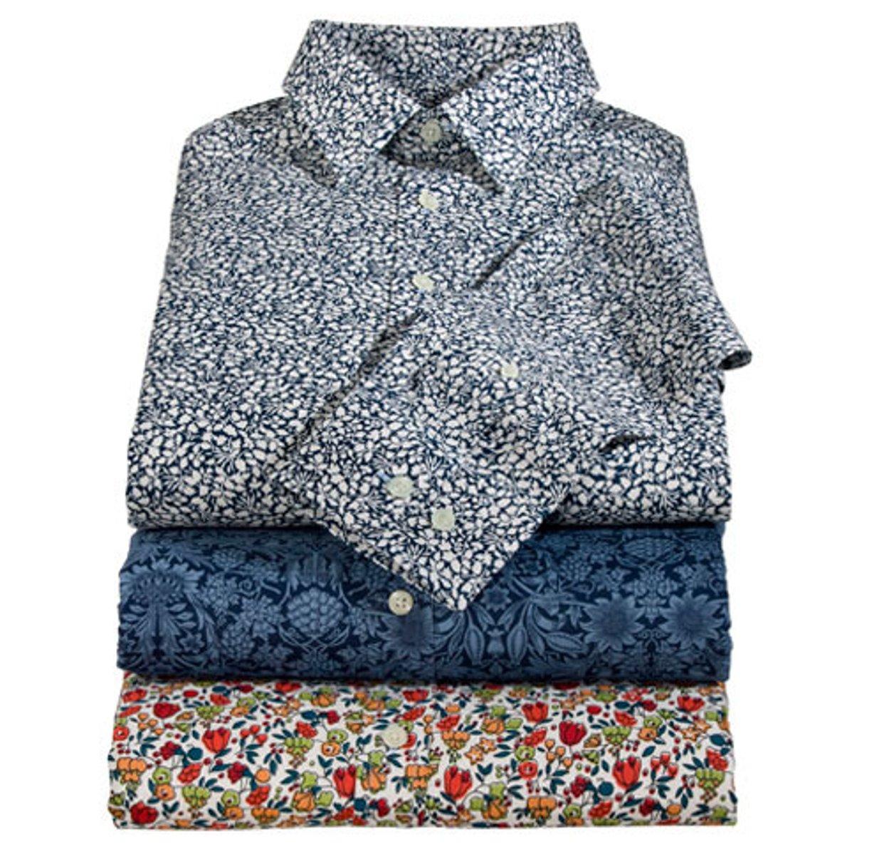 <p>print; with a design or pattern</p>
