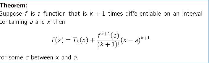 <p>Basically we now know the maximal error / remainder!</p>