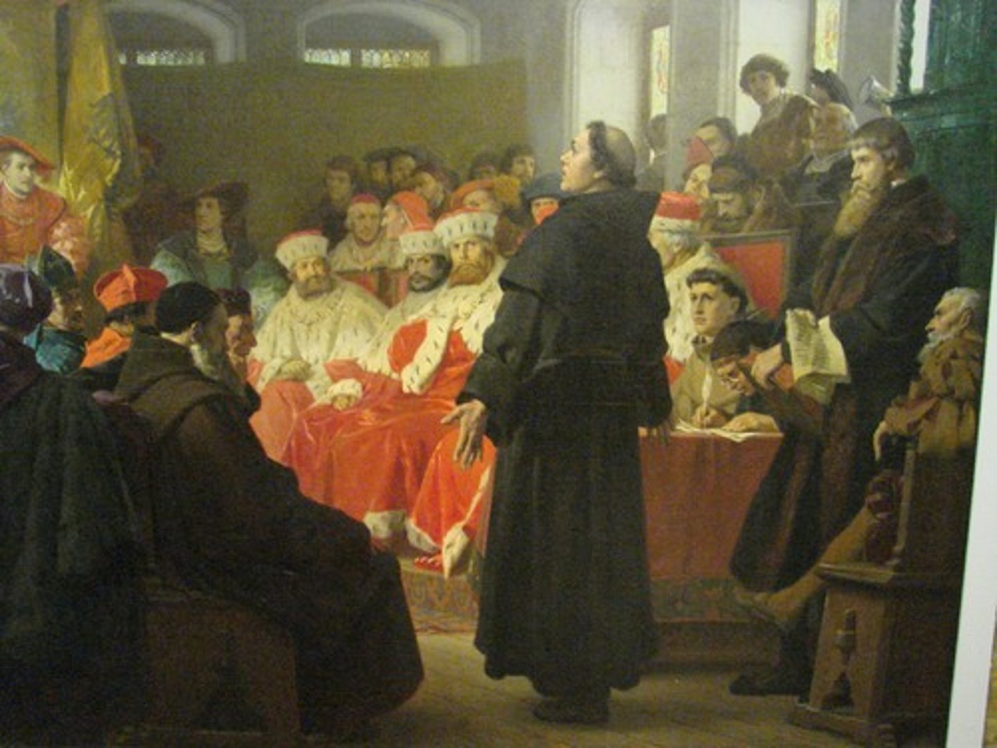 <p>Meeting of the Holy Roman Empire's princes and emperor during which Martin Luther was asked to recant but he refused, further fueling the spread of Protestantism.</p>