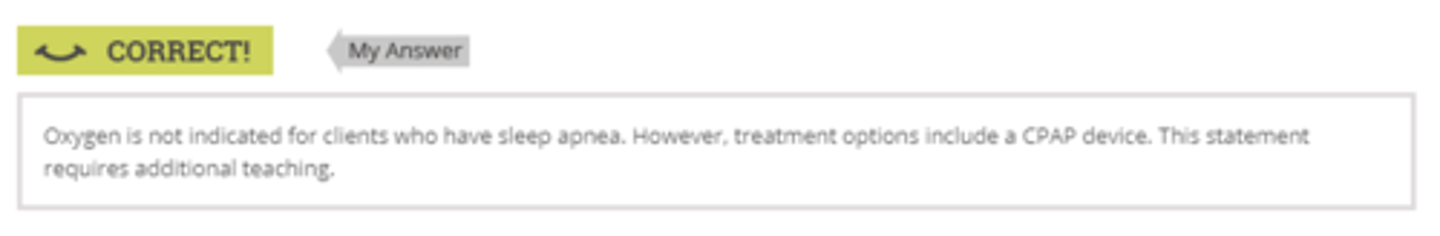 <p>I should use oxygen while I sleep</p>