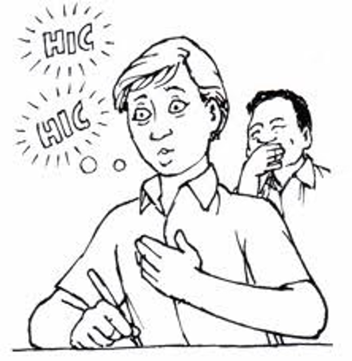 <p>I have the hiccups</p>