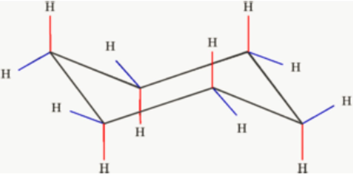 <p>Most stable confirmation of cyclohexane</p>
