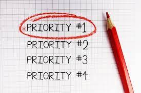 <p><span>If you’ve got a lot of things to do,___out your priorities.</span></p>