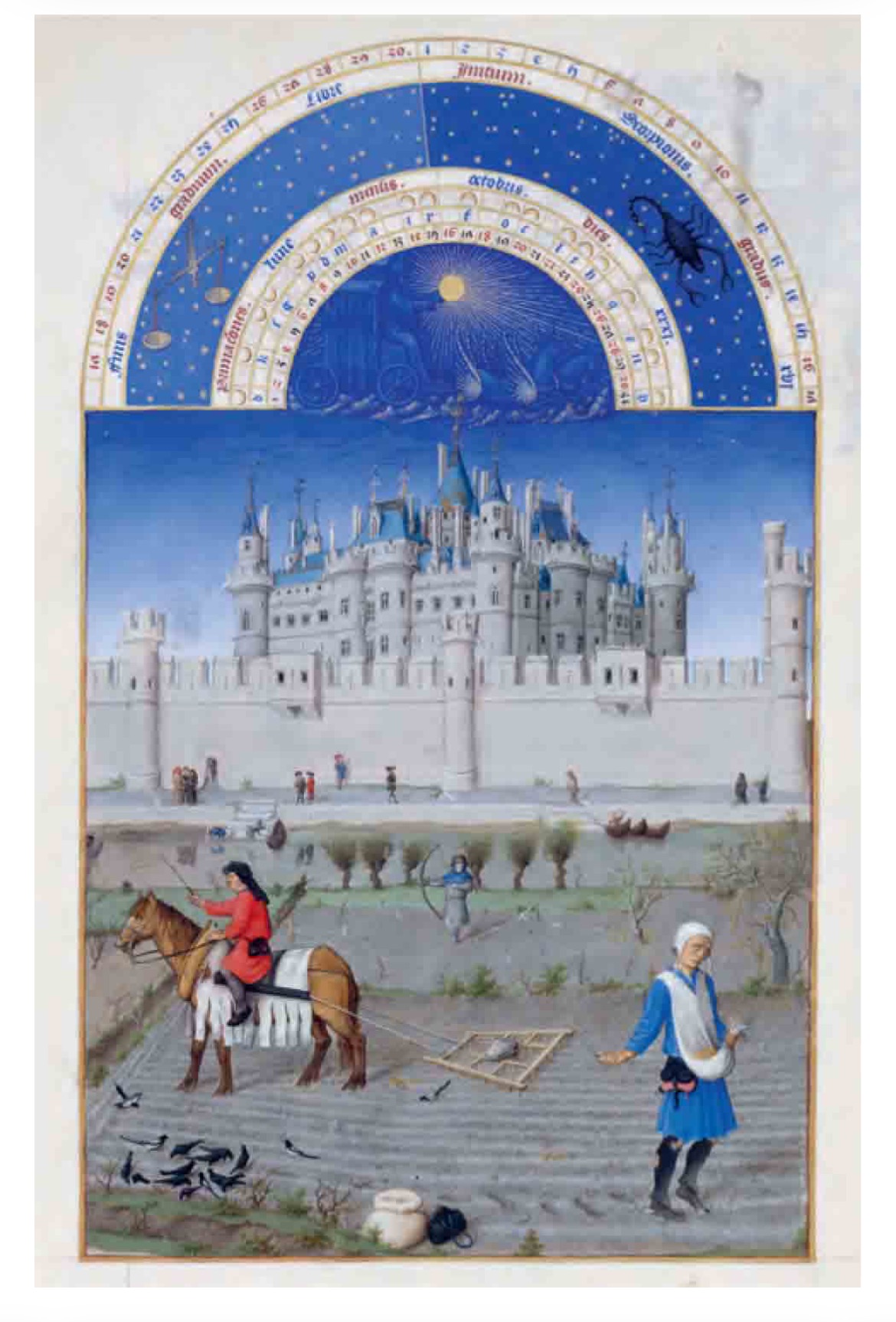 <p><span>"October" in&nbsp;Les très riches heures du Duc de Berry</span></p>