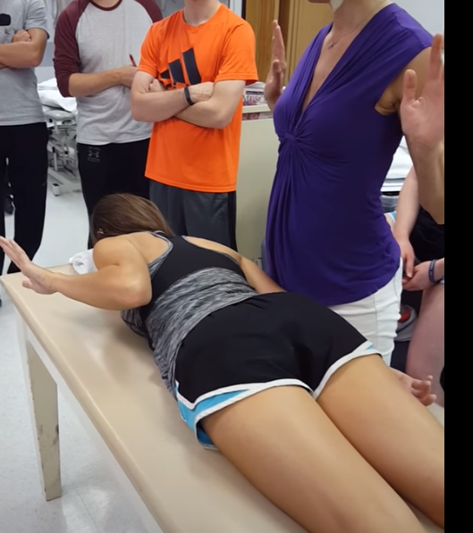 how to test the rhomboids 
