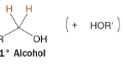 <p>Primary alcohol + HOR’</p>