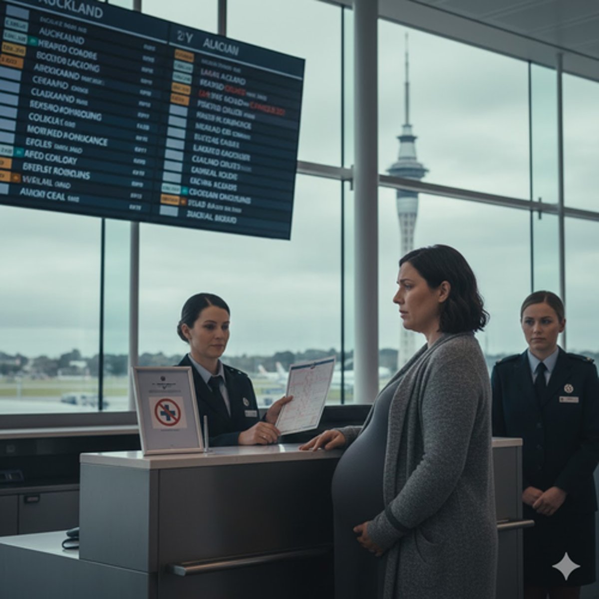 <p>Chapter: Omissions (Crimes with No Explicit Behavior Element)</p><p>Facts: D prosecuted for remaining in New Zealand after the expiry of her visitor's permit, despite no airline allowing her due to her pregnancy.</p><p>Principle: D not guilty if the defense of impossibility is available. (impossible for D to comply with the law)</p>