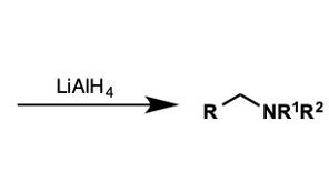 <p>what molecules convert to amines by LiAlH<sub>4</sub>?</p>