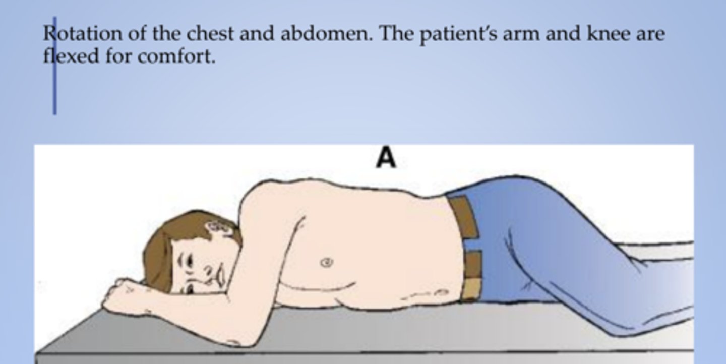 <p>turning of the body or part around its axis</p><p>rotation of a limb is either medial (toward midline) or lateral (away from midline)</p>