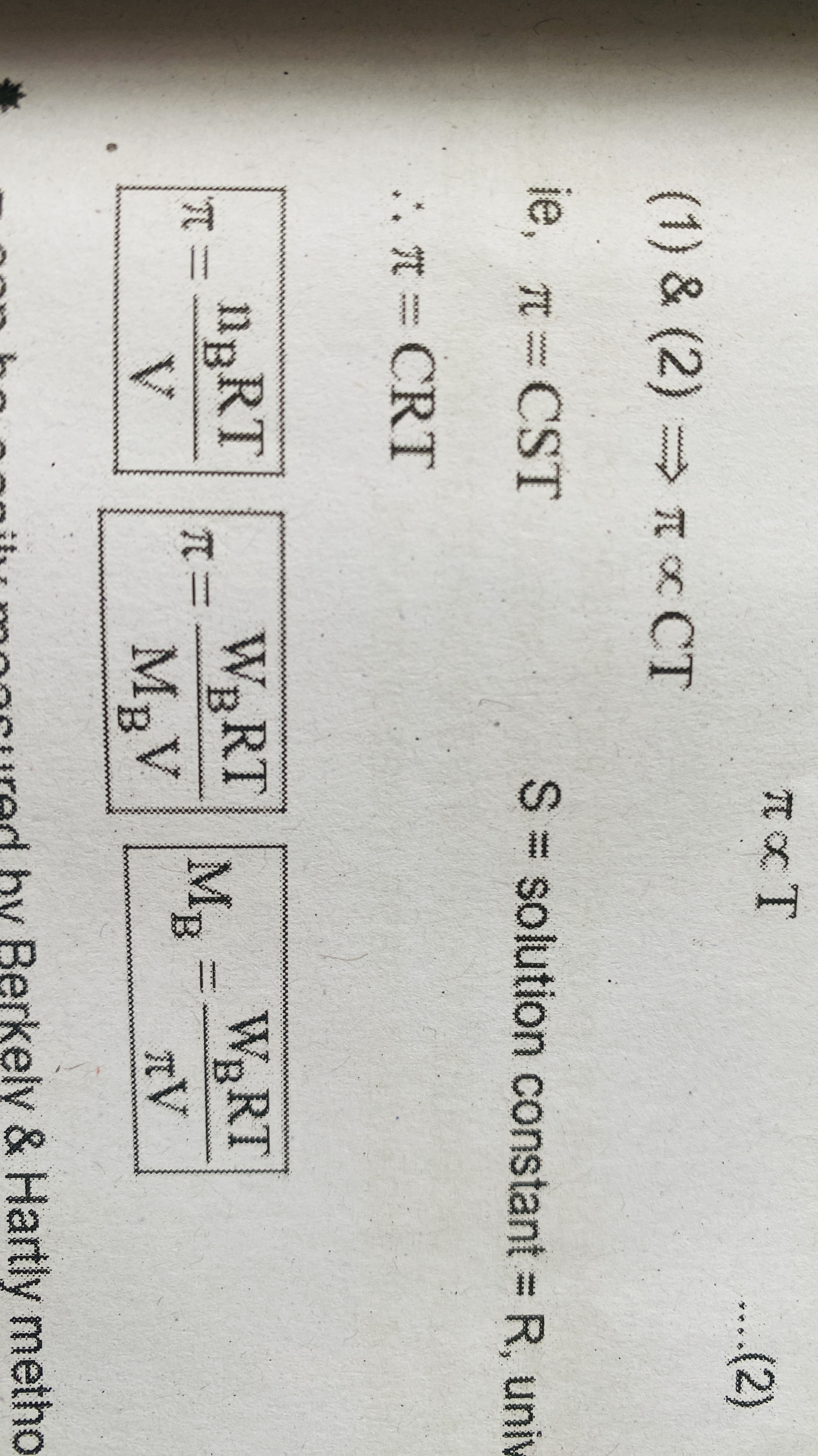 <p>The excess pressure that must be applied to solution side to stop osmosis</p>