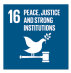 <p>SUSTAINABLE DEVELOPMENT GOALS 16</p>