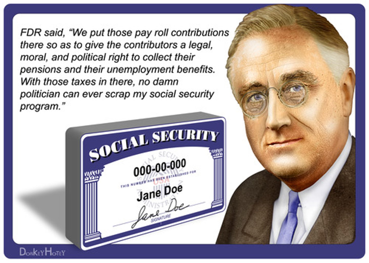 <p>A flagship accomplishment of the New Deal, this law provided for unemployment and old-age insurance financed by a payroll tax on employers and employees. It has long remained a pillar of the "New Deal Order."</p>