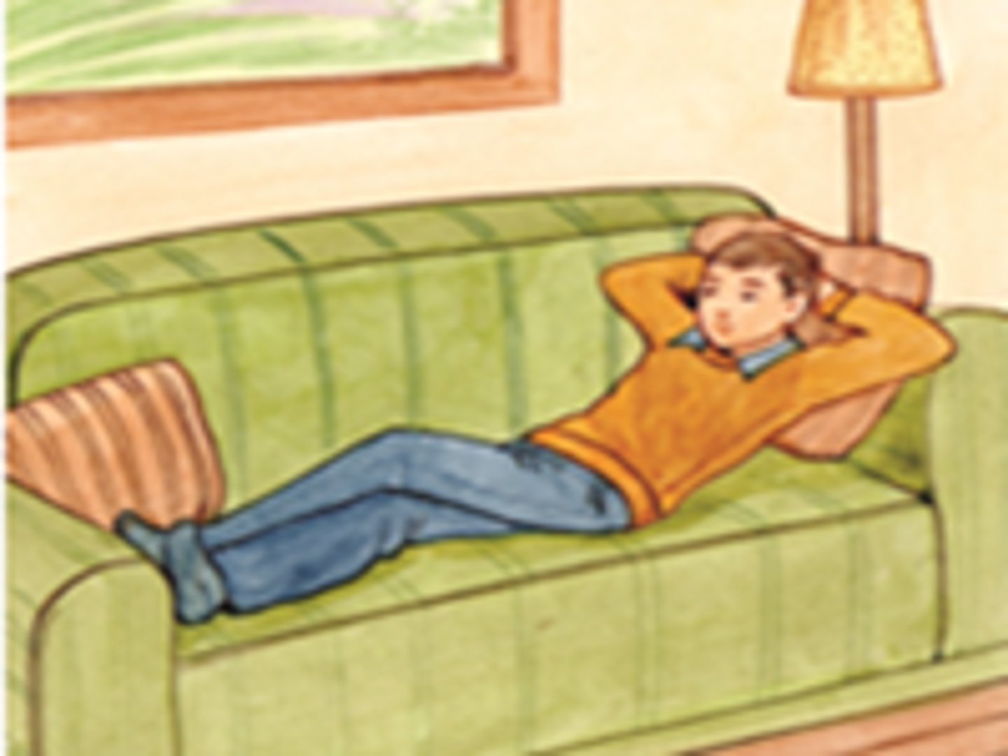 <p>to rest</p>