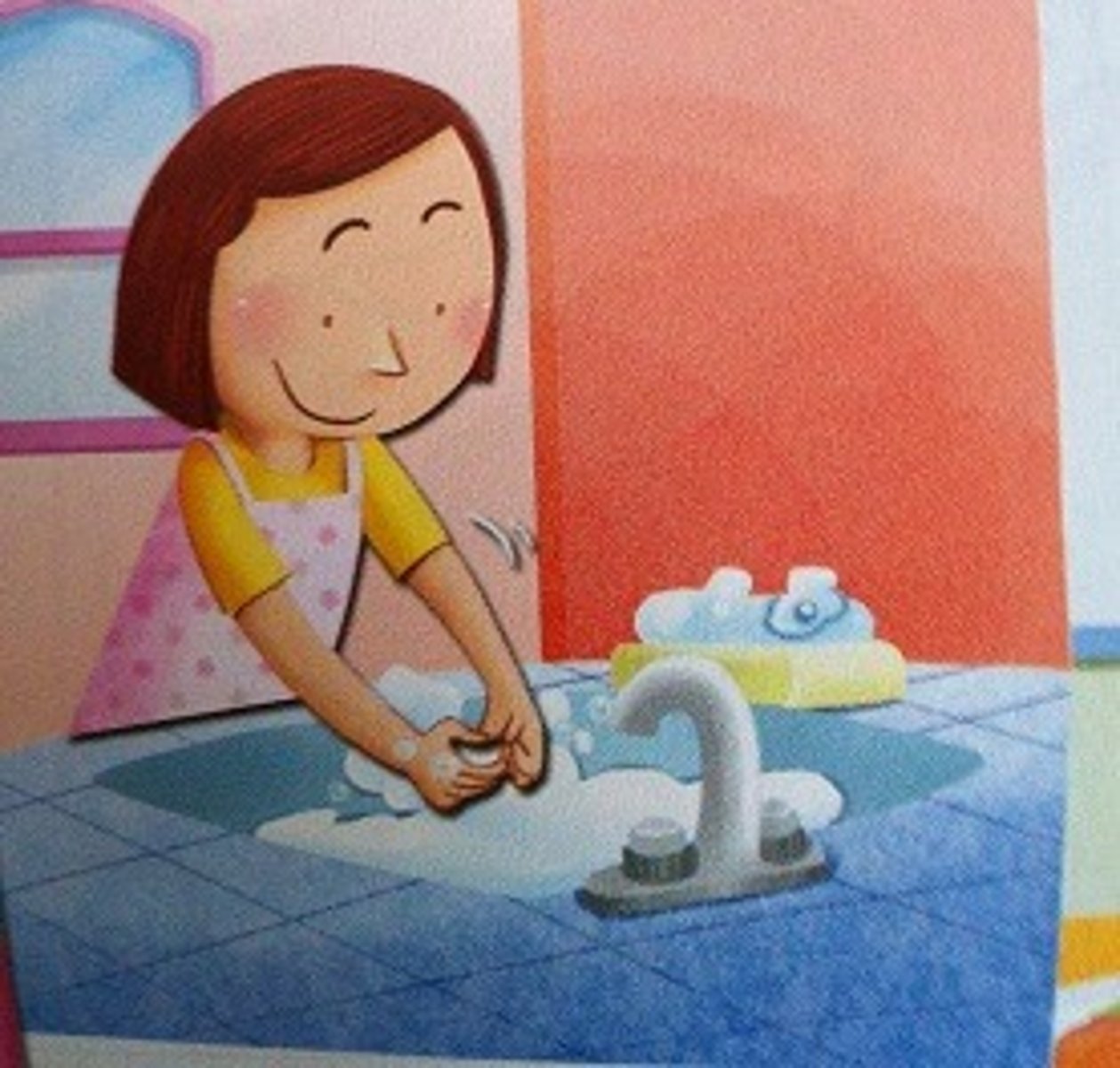 <p>to wash</p>