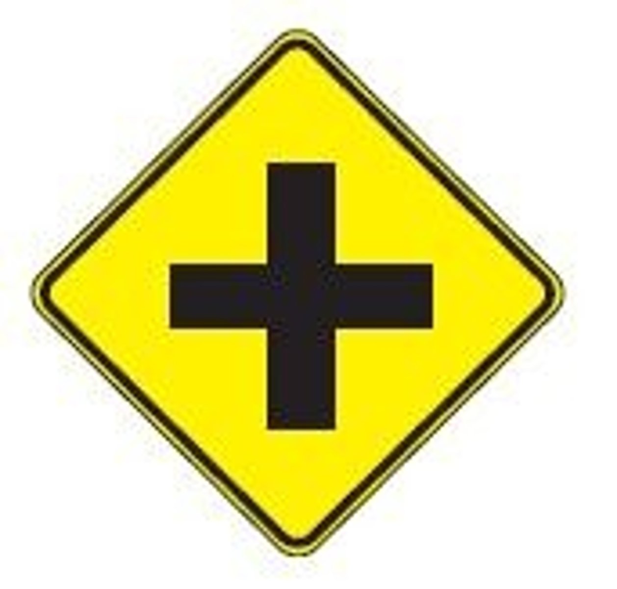 <p>Another road crosses the highway ahead</p>