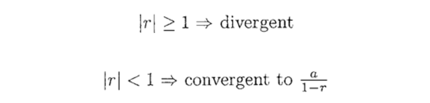 <p>Series Type: Sum(1..Inf) a*r^(n-1)</p>