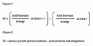 sustainable yield equation
