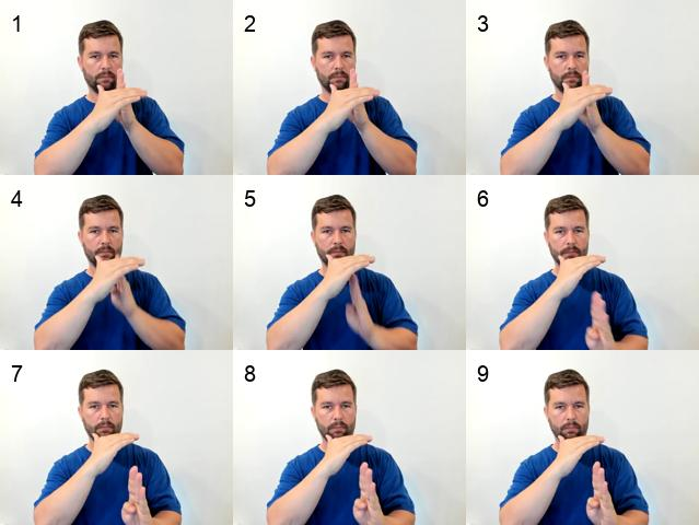 <p>dominant hand is&nbsp;“b” handshap</p>