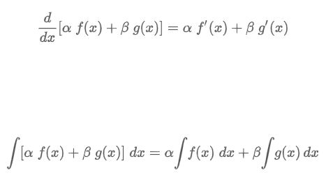 <p><span>“L operating on a linear combination of two differentiable functions is the same as the linear combination of L operating on the individual functions”</span></p>