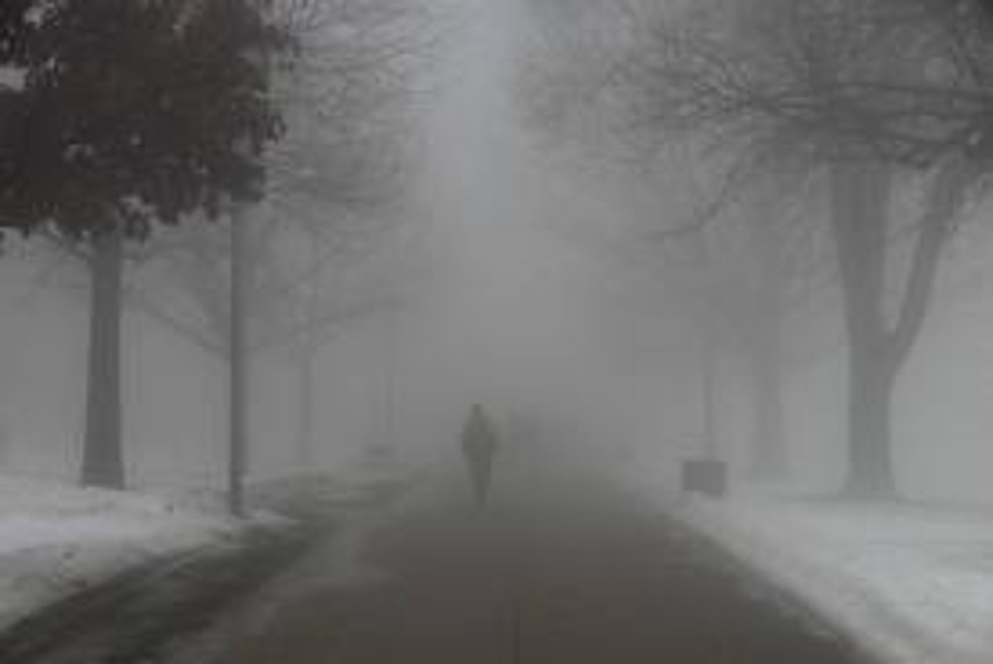 <p>It's foggy</p>