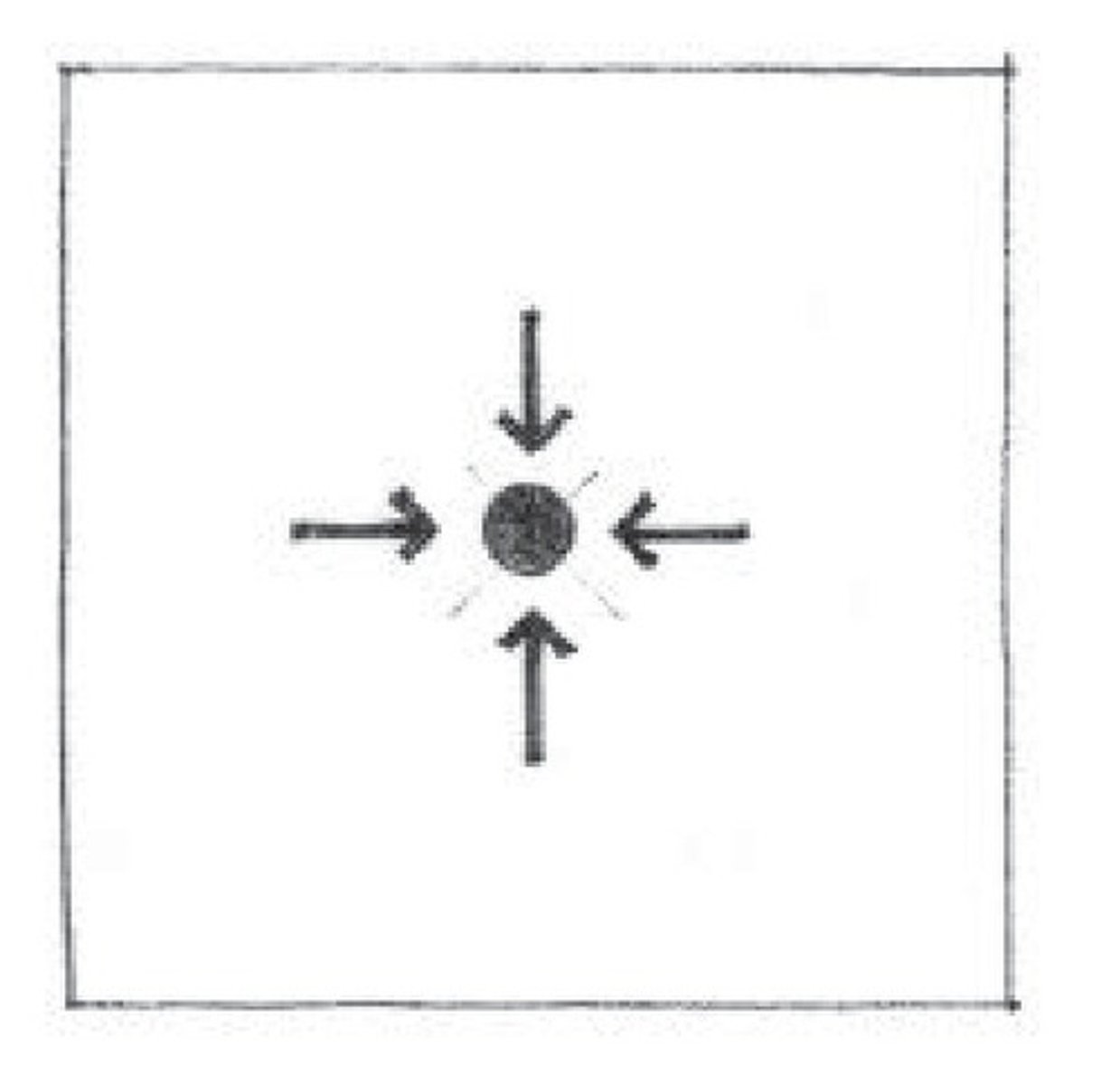 <p>A number of secondary forms clustered about a dominant central parent form.</p>