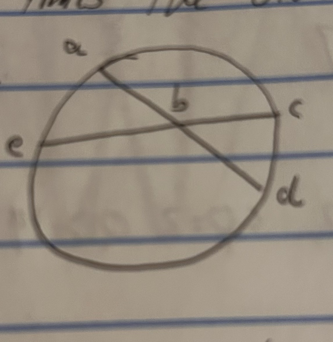 <p>ab * bc = eb * bd</p><p>ab/bd = eb/bc</p>