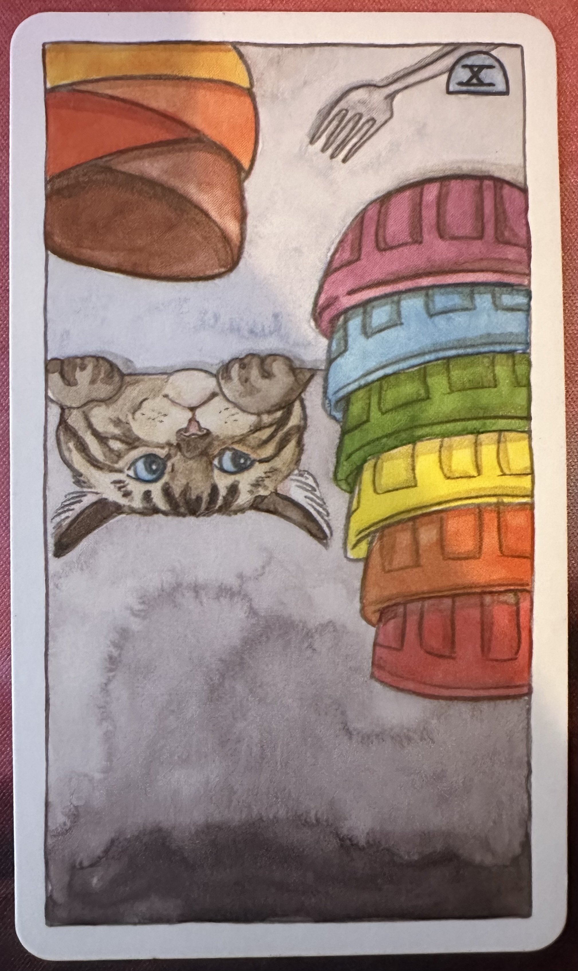 <p>Ten of Cups (X) Reversed</p>