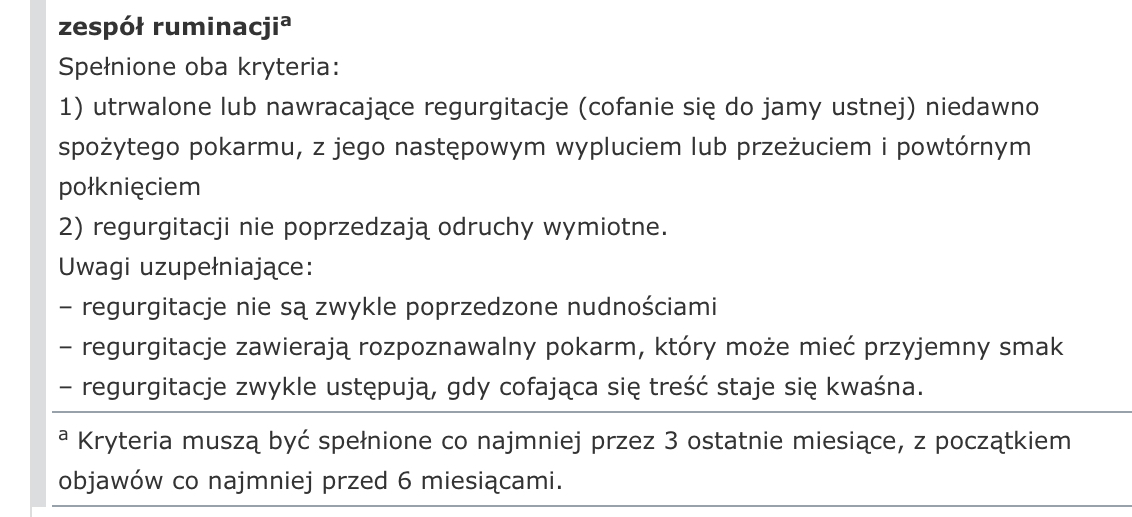 <p><span>Kryteria muszą być spełnione co najmniej przez 3&nbsp;ostatnie miesiące, z&nbsp;początkiem objawów co najmniej przed 6&nbsp;miesiącami</span></p>