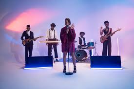 <p>A group of people who play music together.</p>