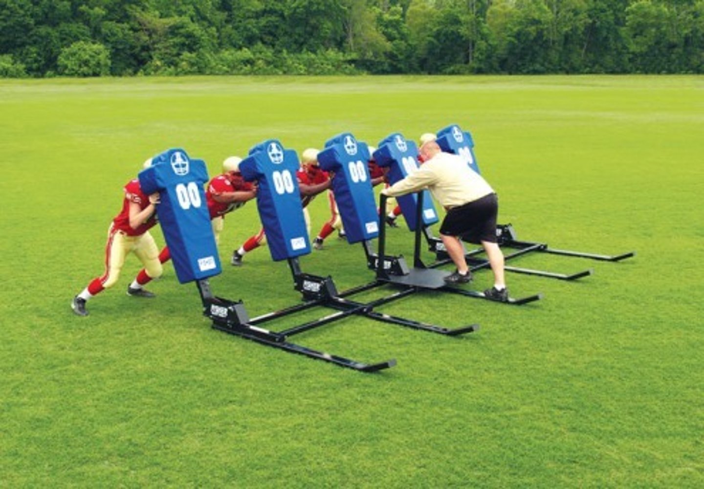 <p>Based on this description, the second football player could provide enough force to overcome the kinetic friction, but not enough to overcome the static friction. Thus, he could move the sled once it was already moving, but could not start moving the sled from a stand-still.</p>