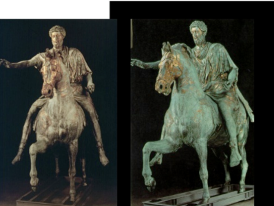 <p>Equestrain Statue of Marcus Aurelius</p>