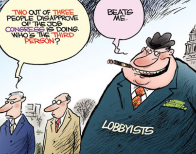 <p>Lobbying</p>